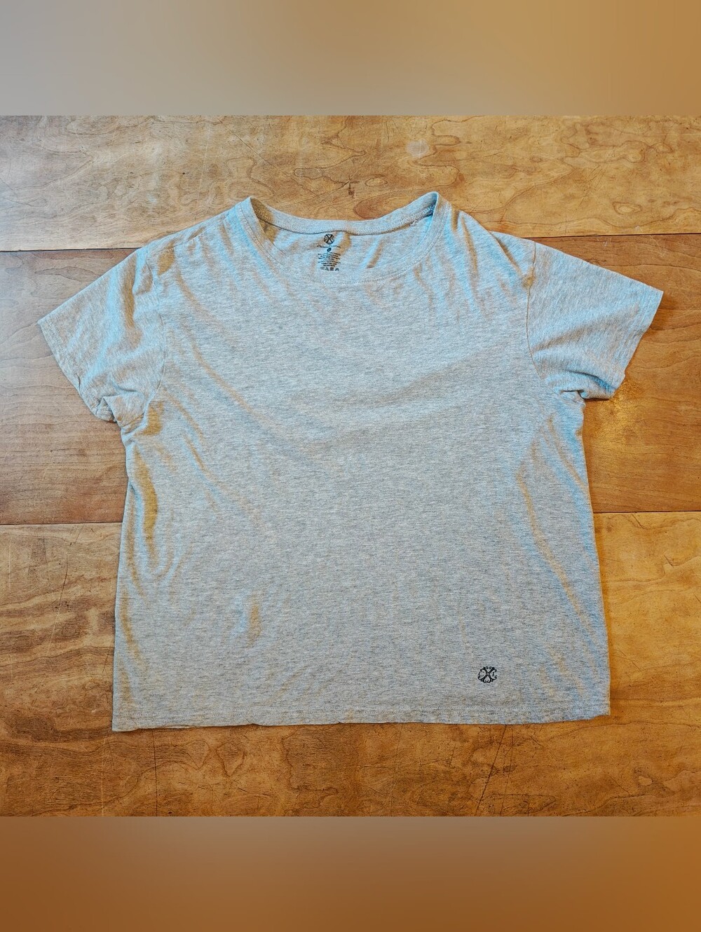 Christian Lacroix Gray Logo Knit Tee Heather Gray Size Large